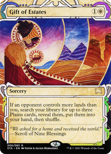 Gift of Estates  6 (Strixhaven: Mystical Archives)  - Etched Foil | Good Games Adelaide SA