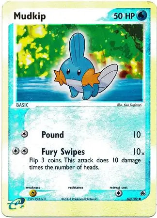 Mudkip  60/109 (Ruby and Sapphire)  - Reverse Holofoil | Good Games Adelaide SA