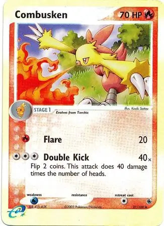 Combusken  27/109 (Ruby and Sapphire)  - Reverse Holofoil | Good Games Adelaide SA