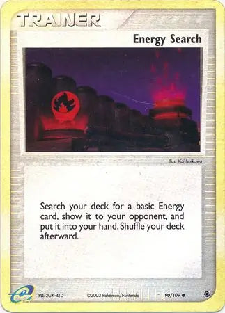 Energy Search 90/109 (Ruby and Sapphire)  - Reverse Holofoil | Good Games Adelaide SA