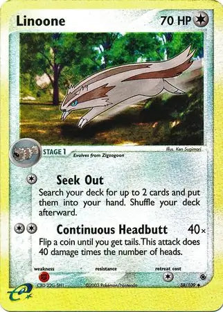 Linoone 38/109 (Ruby and Sapphire)  - Reverse Holofoil | Good Games Adelaide SA