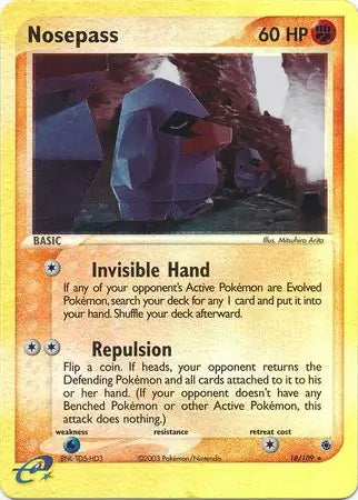Nosepass 18/109 (Ruby and Sapphire)  - Reverse Holofoil | Good Games Adelaide SA