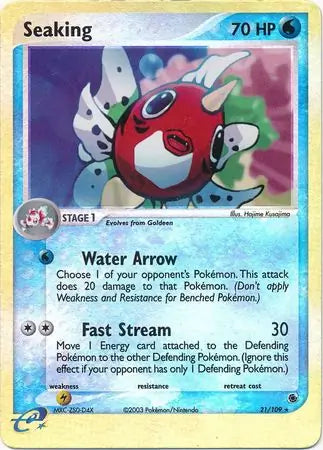 Seaking 21/109 (Ruby and Sapphire)  - Reverse Holofoil | Good Games Adelaide SA
