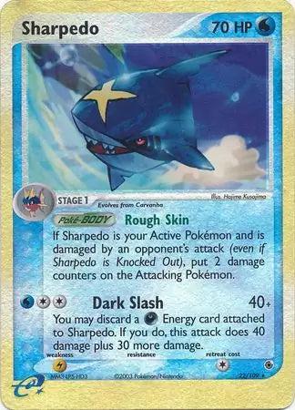 Sharpedo 22/109 (Ruby and Sapphire)  - Reverse Holofoil | Good Games Adelaide SA