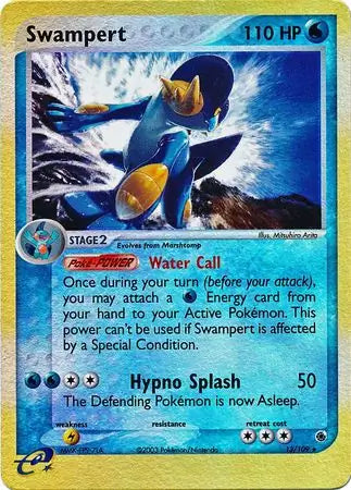 Swampert 13/109 (Ruby and Sapphire)  - Reverse Holofoil | Good Games Adelaide SA