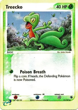 Treecko  75/109 (Ruby and Sapphire)  - Reverse Holofoil | Good Games Adelaide SA
