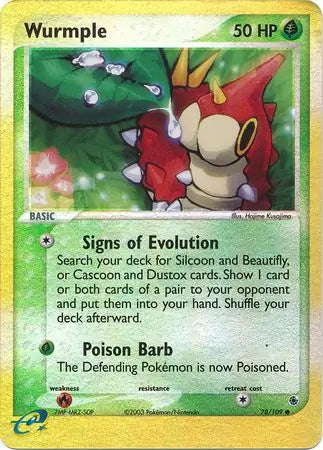 Wurmple 78/109 (Ruby and Sapphire)  - Reverse Holofoil | Good Games Adelaide SA