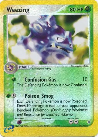 Weezing 24/109 (Ruby and Sapphire)  - Reverse Holofoil | Good Games Adelaide SA
