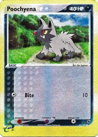 Poochyena  63/109 (Ruby and Sapphire)  - Reverse Holofoil | Good Games Adelaide SA