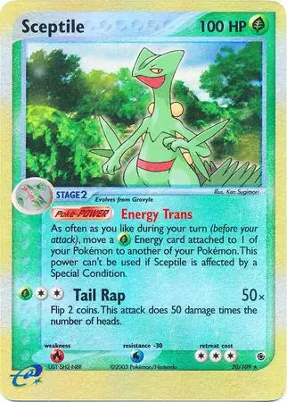 Sceptile 20/109 (Ruby and Sapphire)  - Reverse Holofoil | Good Games Adelaide SA