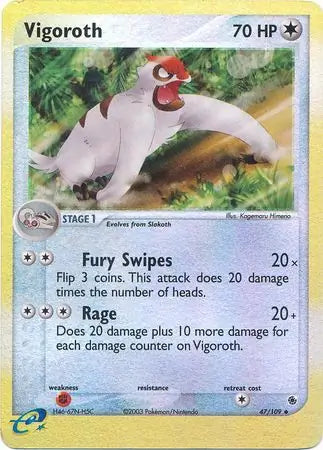 Vigoroth 47/109 (Ruby and Sapphire)  - Reverse Holofoil | Good Games Adelaide SA