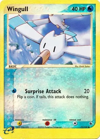 Wingull 77/109 (Ruby and Sapphire)  - Reverse Holofoil | Good Games Adelaide SA