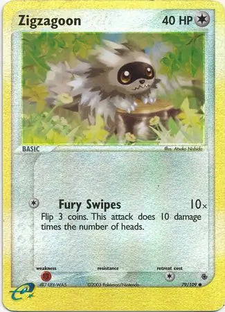 Zigzagoon 79/109 (Ruby and Sapphire)  - Reverse Holofoil | Good Games Adelaide SA