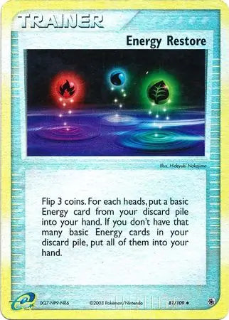 Energy Restore 81/109 (Ruby and Sapphire)  - Reverse Holofoil | Good Games Adelaide SA