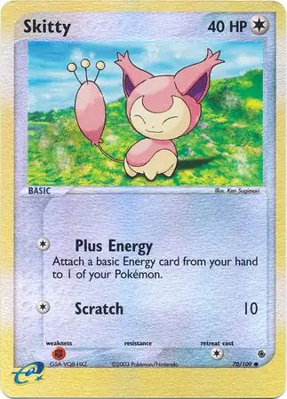 Skitty  70/109 (Ruby and Sapphire)  - Reverse Holofoil | Good Games Adelaide SA