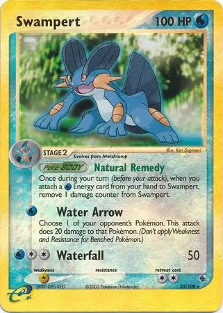 Swampert  23/109 (Ruby and Sapphire)  - Reverse Holofoil | Good Games Adelaide SA