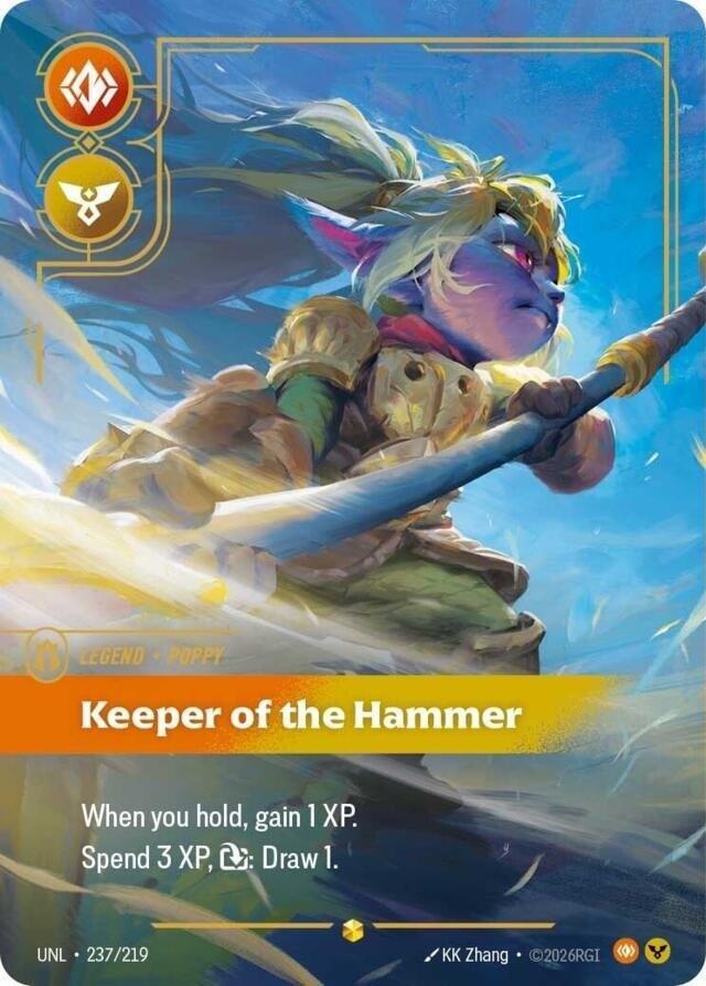 Poppy - Keeper of the Hammer 237/219 (Unleashed)  - Foil | Good Games Adelaide SA