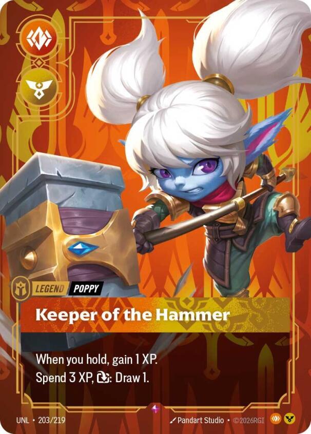 Poppy - Keeper of the Hammer 203/219 (Unleashed)  - Foil | Good Games Adelaide SA