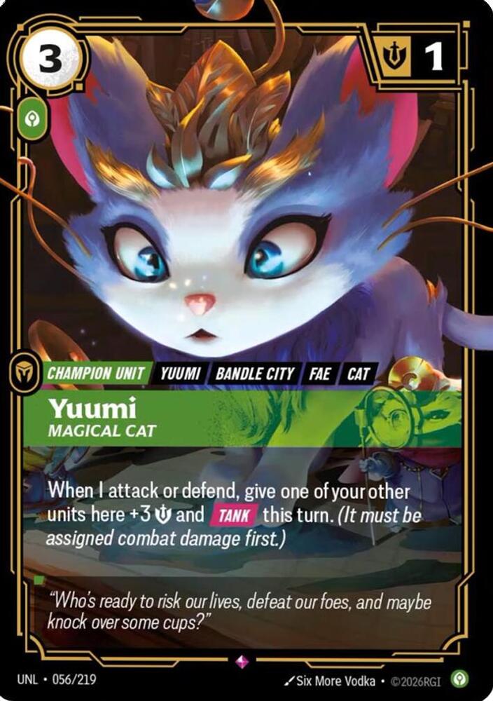Yuumi - Magical Cat 056/219 (Unleashed)  - Foil | Good Games Adelaide SA