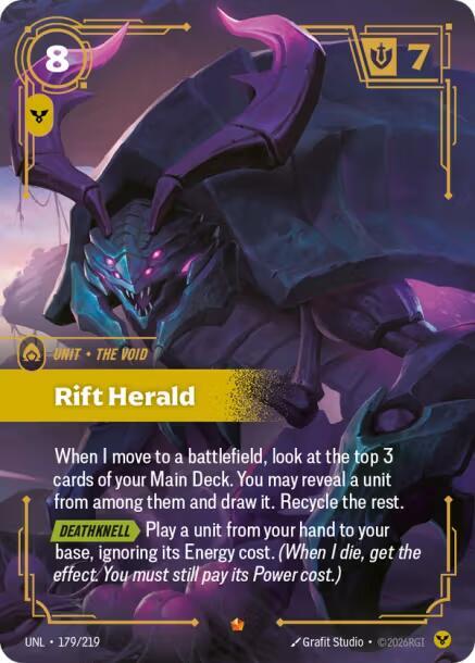 Rift Herald 179/219 (Unleashed)  - Foil | Good Games Adelaide SA