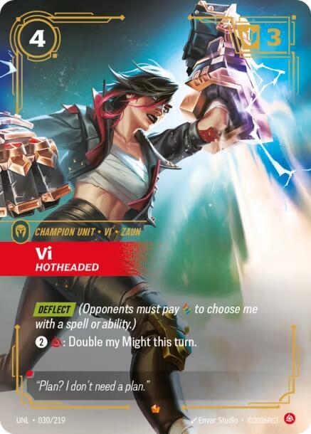 Vi - Hotheaded 030/219 (Unleashed)  - Foil | Good Games Adelaide SA