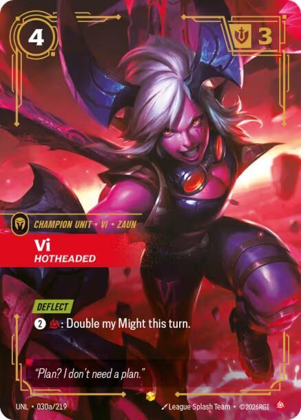 Vi - Hotheaded 030a/219 (Unleashed)  - Foil | Good Games Adelaide SA