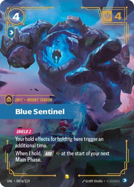 Blue Sentinel 087a/219 (Unleashed)  - Foil | Good Games Adelaide SA