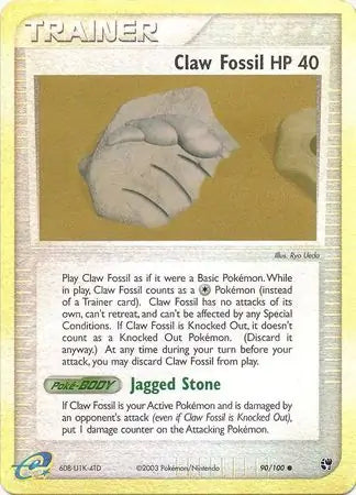 Claw Fossil 90/100 (Sandstorm)  - Reverse Holofoil | Good Games Adelaide SA