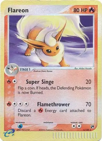 Flareon 5/100 (Sandstorm)  - Reverse Holofoil | Good Games Adelaide SA