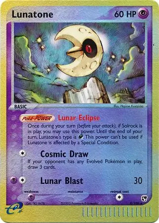 Lunatone 8/100 (Sandstorm)  - Reverse Holofoil | Good Games Adelaide SA