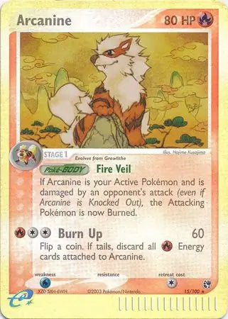 Arcanine 15/100 (Sandstorm)  - Reverse Holofoil | Good Games Adelaide SA
