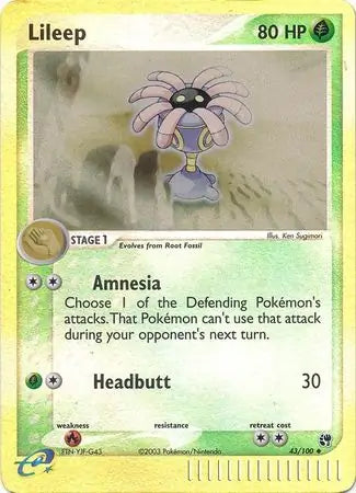 Lileep 43/100 (Sandstorm)  - Reverse Holofoil | Good Games Adelaide SA