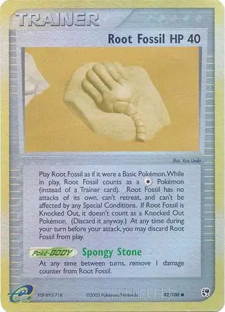 Root Fossil 92/100 (Sandstorm)  - Reverse Holofoil | Good Games Adelaide SA