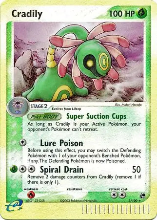 Cradily 3/100 (Sandstorm)  - Reverse Holofoil | Good Games Adelaide SA