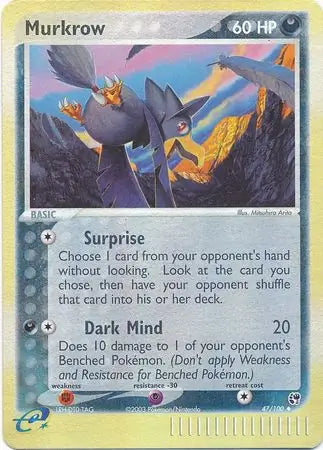 Murkrow 47/100 (Sandstorm)  - Reverse Holofoil | Good Games Adelaide SA
