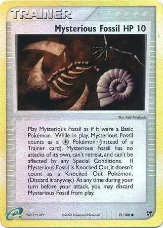 Mysterious Fossil 91/100 (Sandstorm)  - Reverse Holofoil | Good Games Adelaide SA