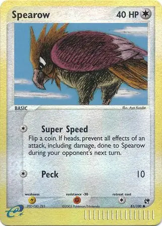 Spearow 81/100 (Sandstorm)  - Reverse Holofoil | Good Games Adelaide SA