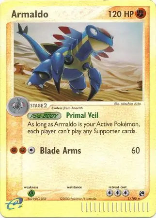 Armaldo 1/100 (Sandstorm)  - Reverse Holofoil | Good Games Adelaide SA