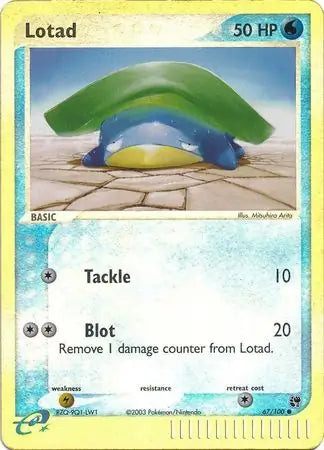 Lotad 67/100 (Sandstorm)  - Reverse Holofoil | Good Games Adelaide SA