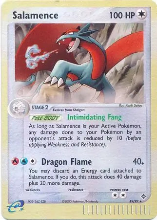 Salamence 19/97 (Dragon)  - Reverse Holofoil | Good Games Adelaide SA