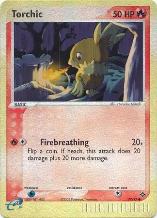 Torchic 77/97 (Dragon)  - Reverse Holofoil | Good Games Adelaide SA