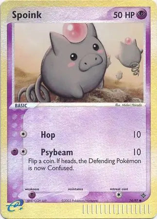 Spoink  74/97 (Dragon)  - Reverse Holofoil | Good Games Adelaide SA