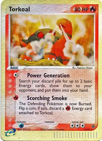 Torkoal 12/97 (Dragon)  - Reverse Holofoil | Good Games Adelaide SA