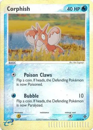 Corphish  52/97 (Dragon)  - Reverse Holofoil | Good Games Adelaide SA