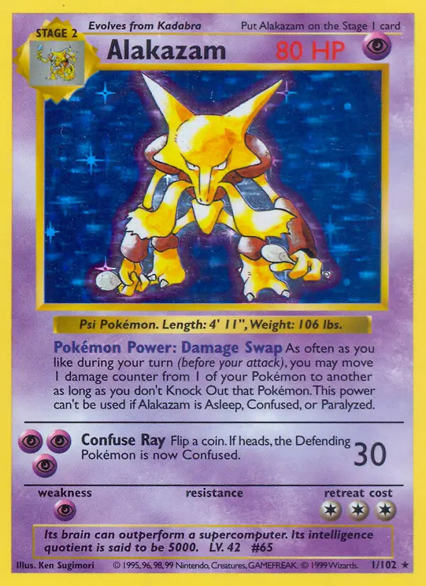 Abra 043/102 (Base Set (Shadowless))  - Unlimited | Good Games Adelaide SA
