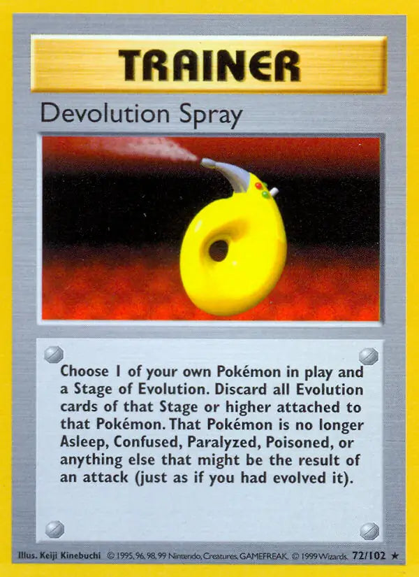 Devolution Spray 072/102 (Base Set (Shadowless))  - Unlimited | Good Games Adelaide SA
