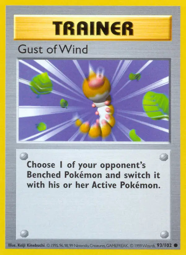 Gust of Wind 093/102 (Base Set (Shadowless))  - Unlimited | Good Games Adelaide SA