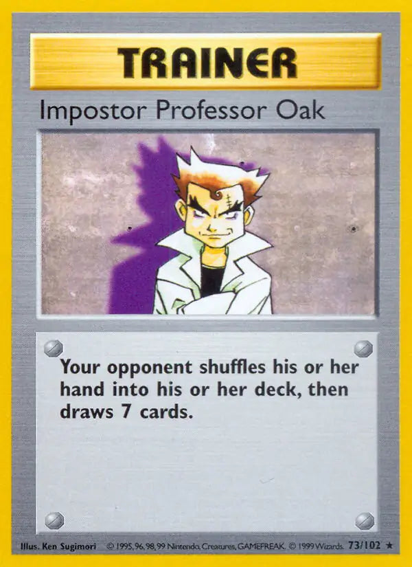 Impostor Professor Oak 073/102 (Base Set (Shadowless))  - Unlimited | Good Games Adelaide SA