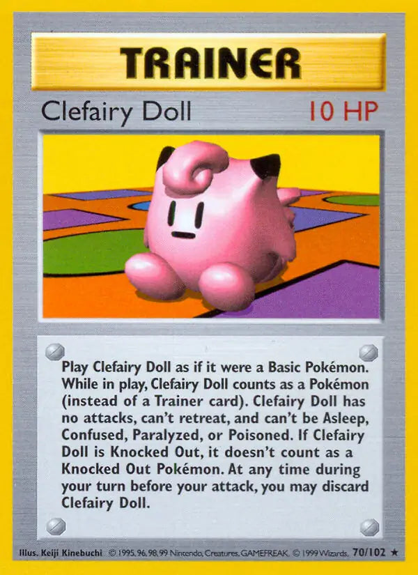 Clefairy Doll 070/102 (Base Set (Shadowless))  - Unlimited | Good Games Adelaide SA