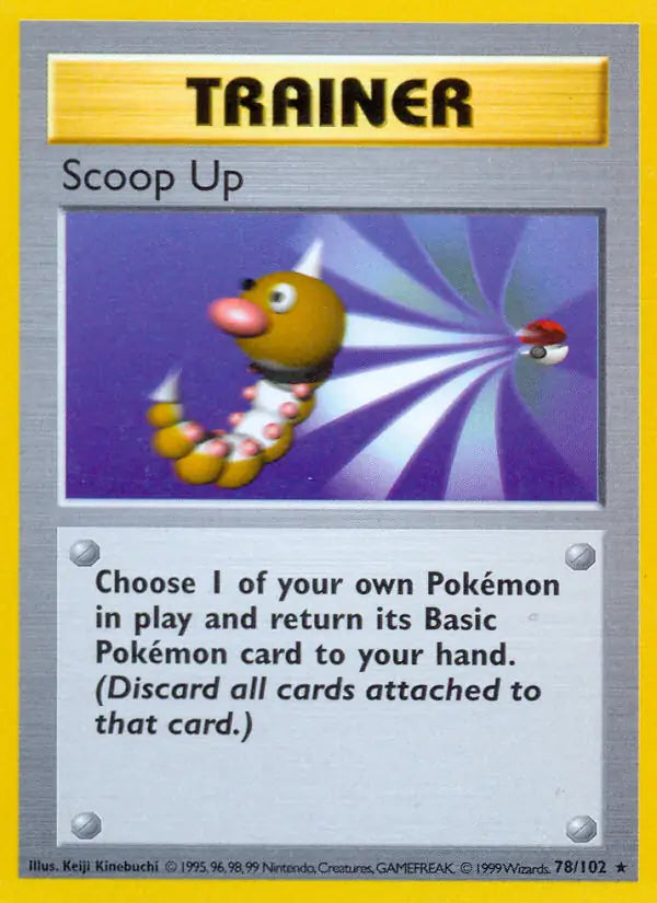 Scoop Up 078/102 (Base Set (Shadowless))  - Unlimited | Good Games Adelaide SA